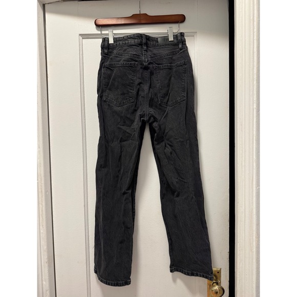 Joie Womens High Rise Straight Leg Jeans Faded Black Denim Size 26 - Picture 2 of 3